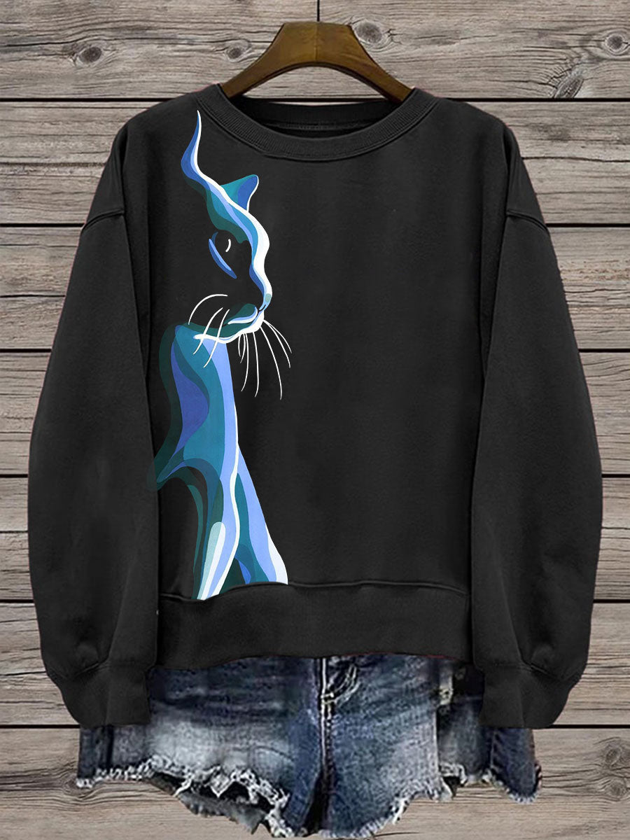 Sweatshirt coupe régulière pour femme