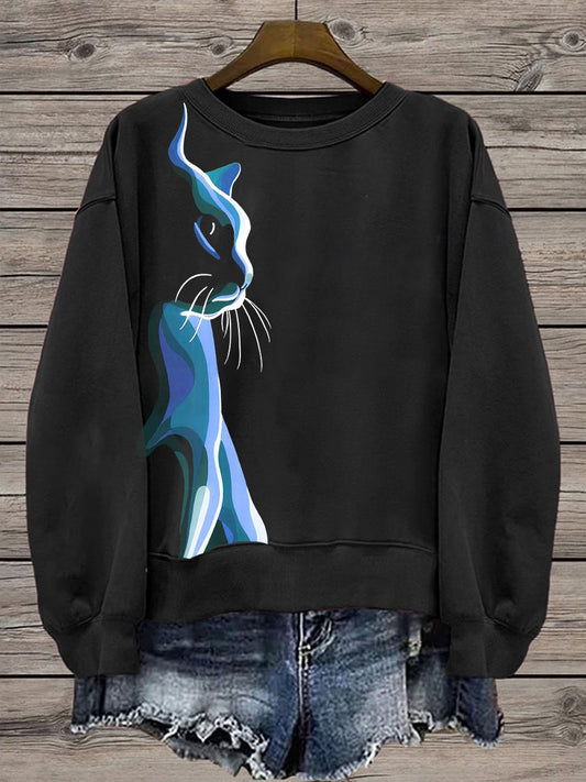 Sweatshirt coupe régulière pour femme