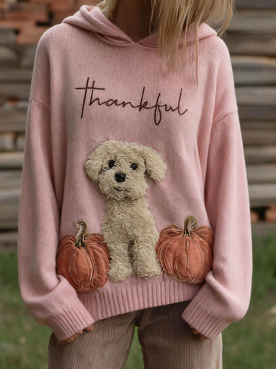 Tops de chien citrouille d'automne pour femmes