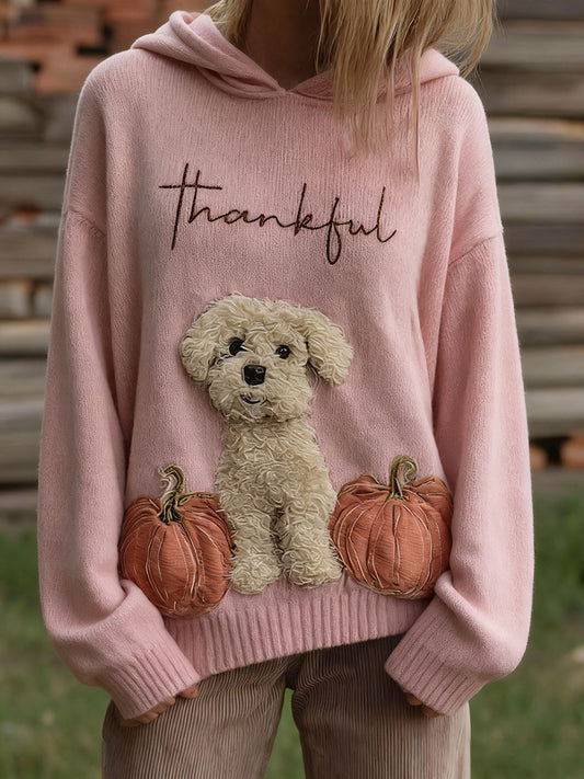 Tops de chien citrouille d'automne pour femmes