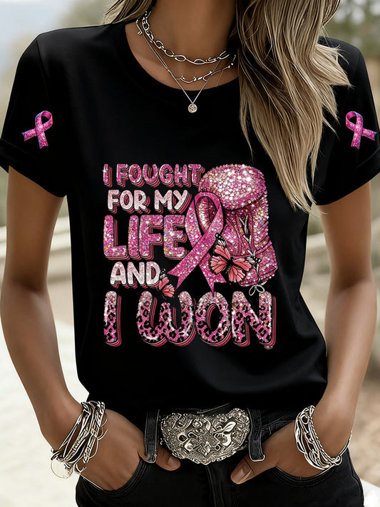 T-shirt commémoratif à imprimé animal pour femme