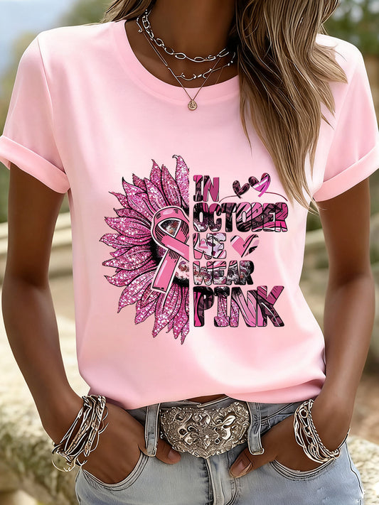 T-shirt commémoratif à imprimé animal pour femme