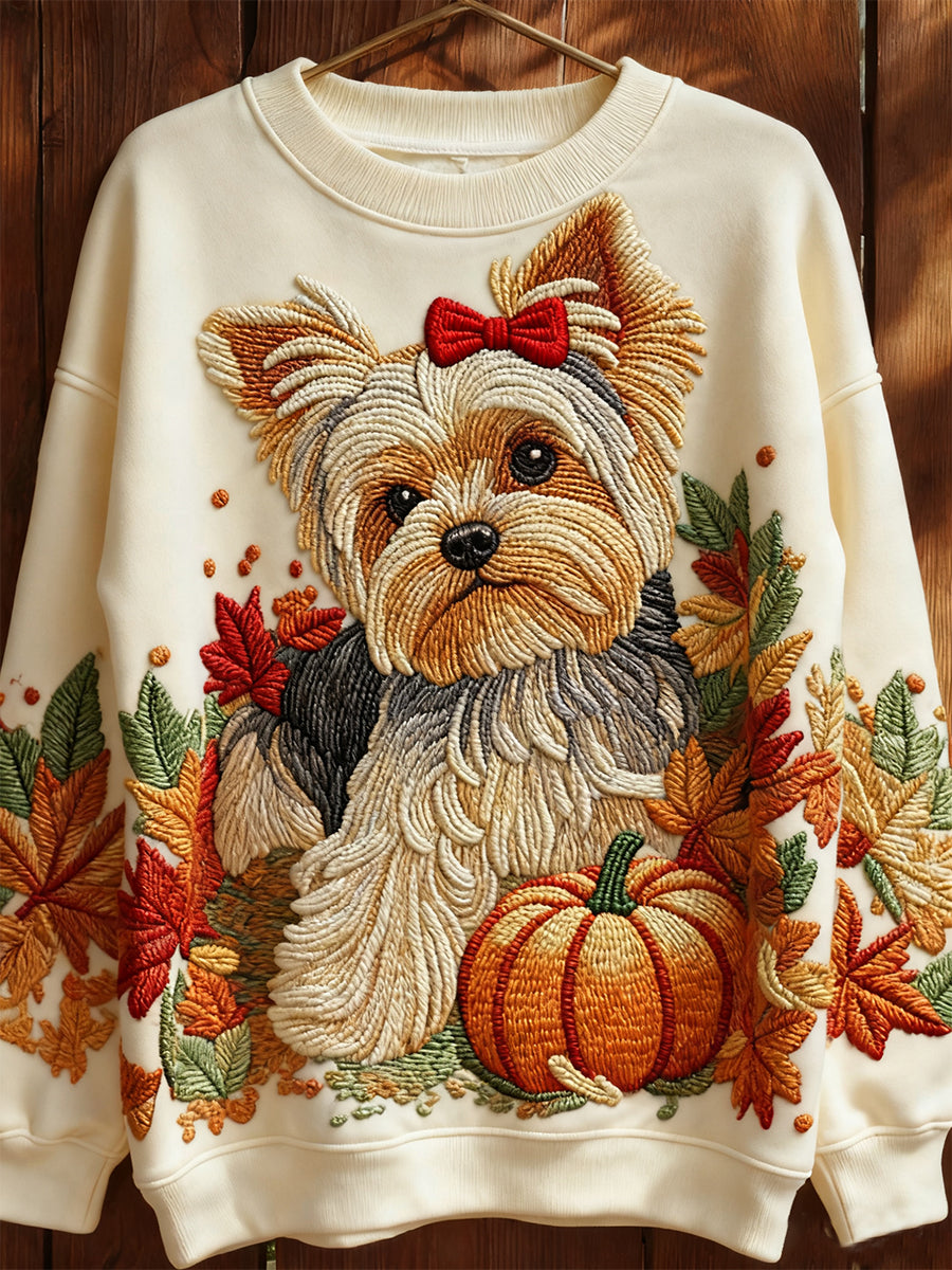 Sweat-shirt Femme Automne Chien Imprimé