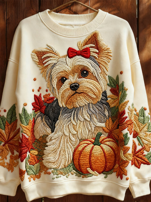 Sweat-shirt Femme Automne Chien Imprimé