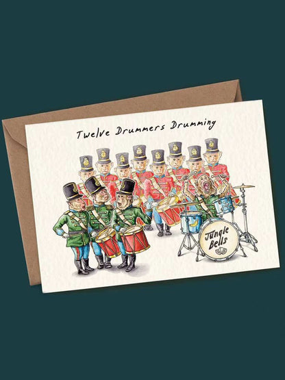 Douze jours d'ensemble de carte de Noël