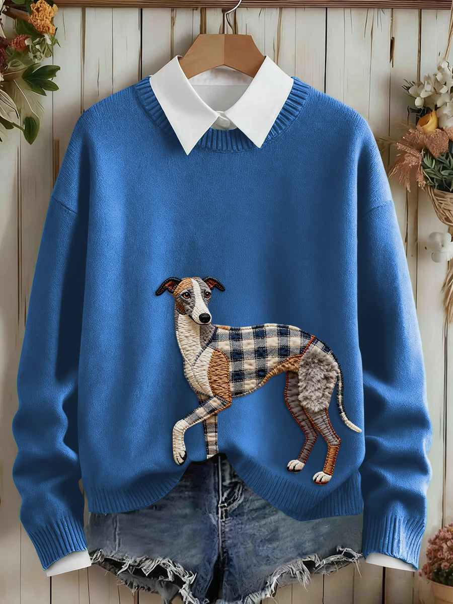 Pull Dog Art Femme