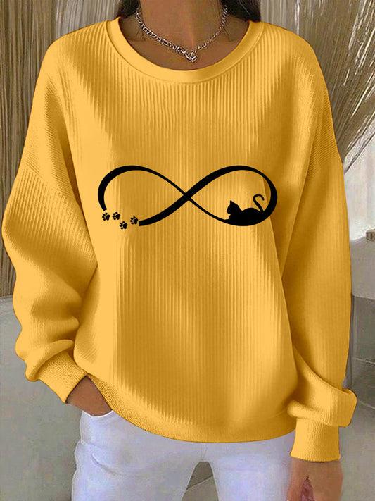 Sweat-shirt Femme Cat Art Print