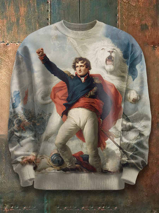 Vintage Motif Imprimé Casual Manches Longues Hoodie