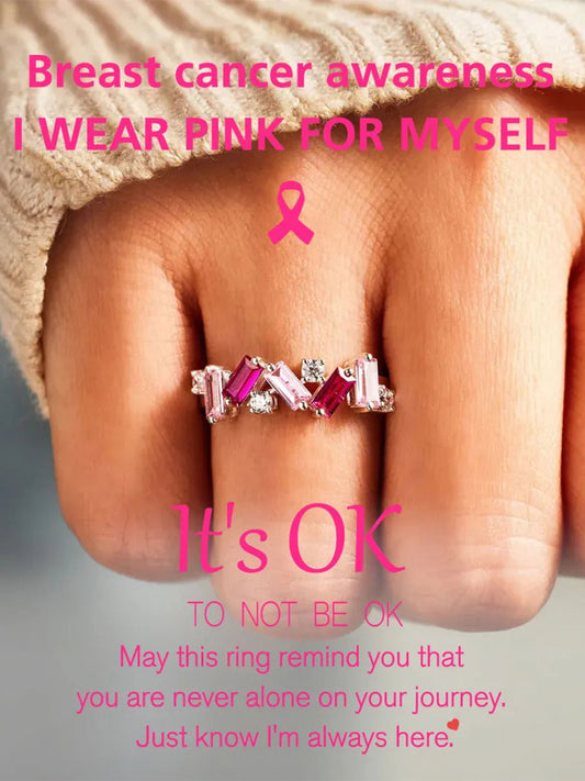 Bague cancer du sein pour femme