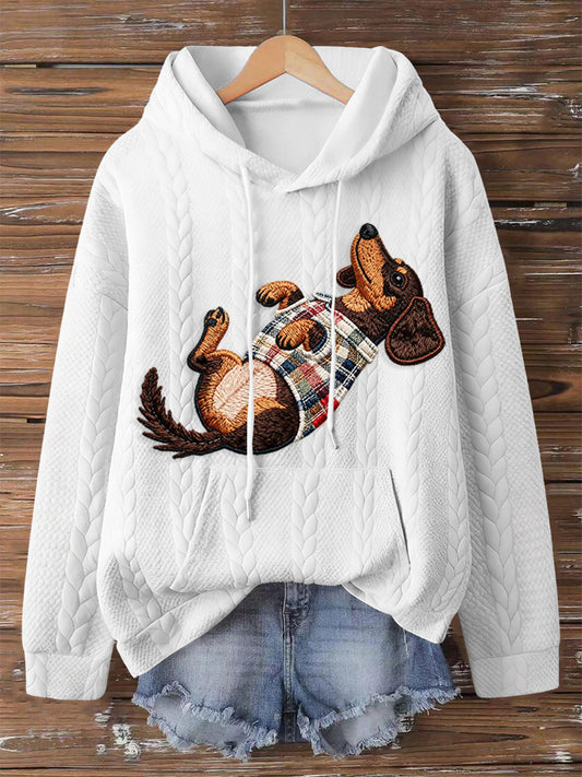 Sweat à capuche pour femme Dog Art Print