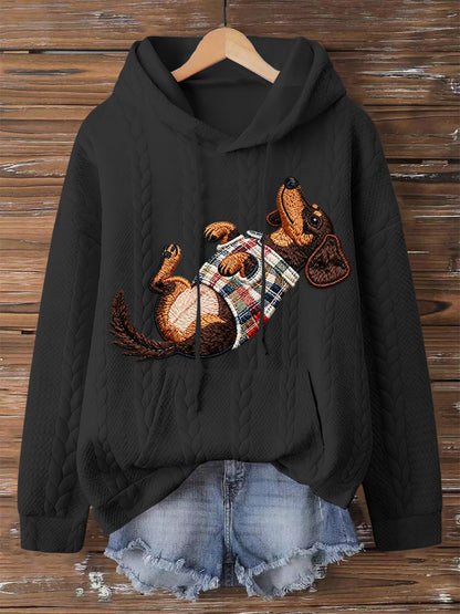 Sweat à capuche pour femme Dog Art Print