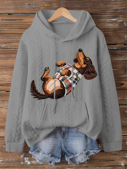 Sweat à capuche pour femme Dog Art Print
