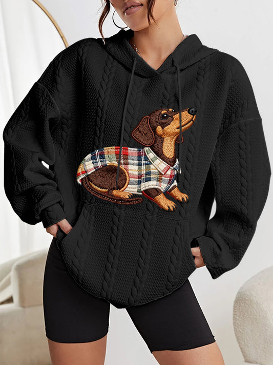 Sweat à capuche pour femme Dog Art Print