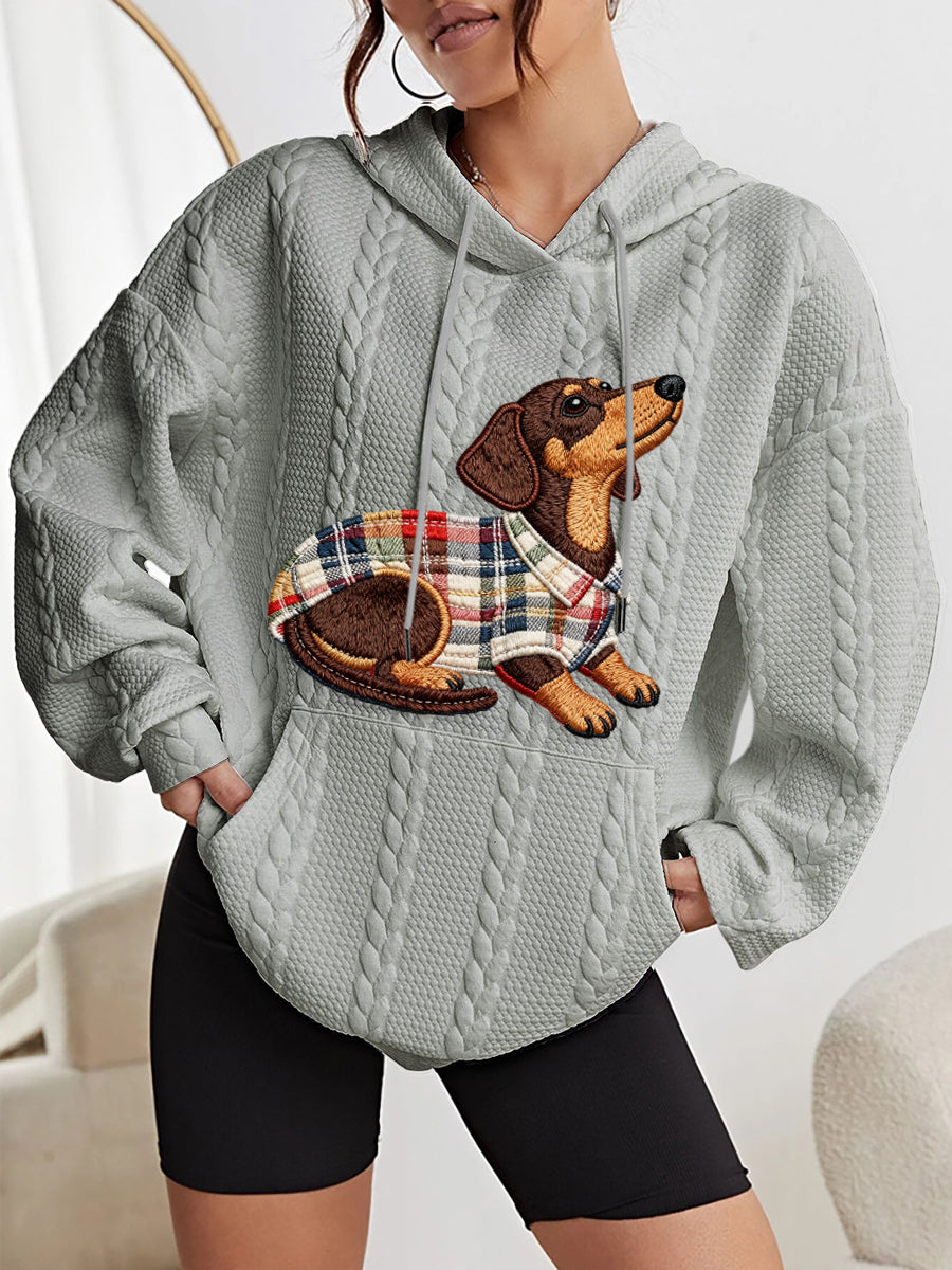 Sweat à capuche pour femme Dog Art Print