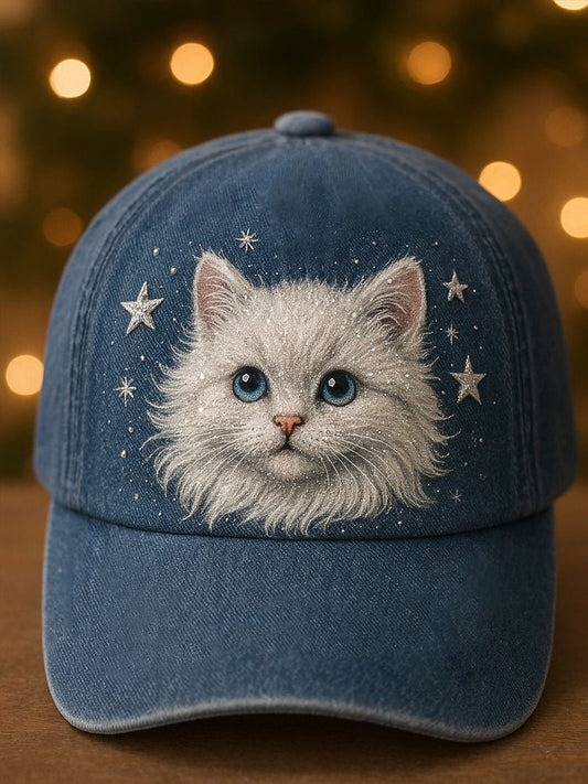 Chapeau Unisex Cat Art Print