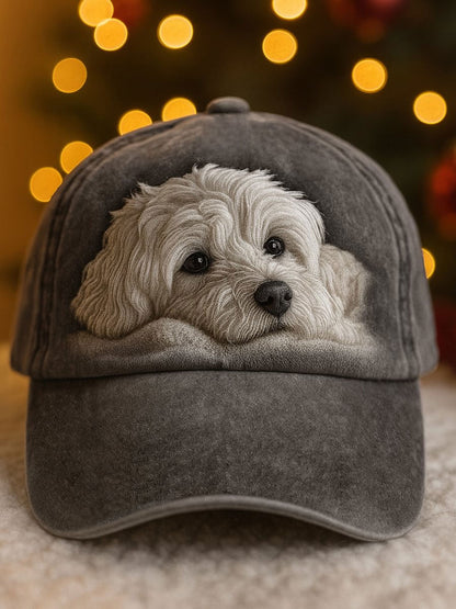Chapeau unisexe à imprimé chien