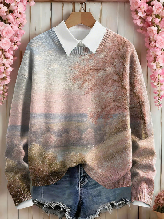 Sweat-shirt Femme Rose Imprimé Floral