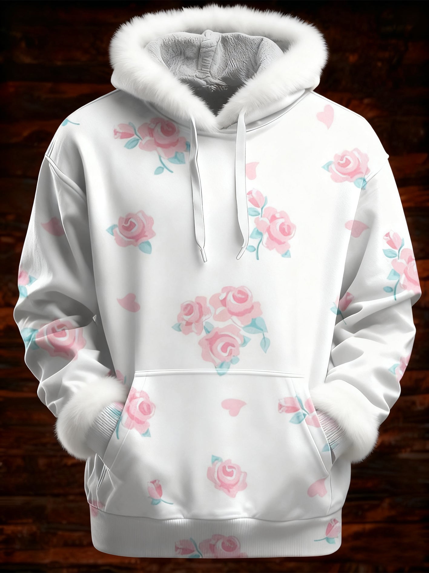 Sweat Femme Rose Imprimé Cancer Du Sein