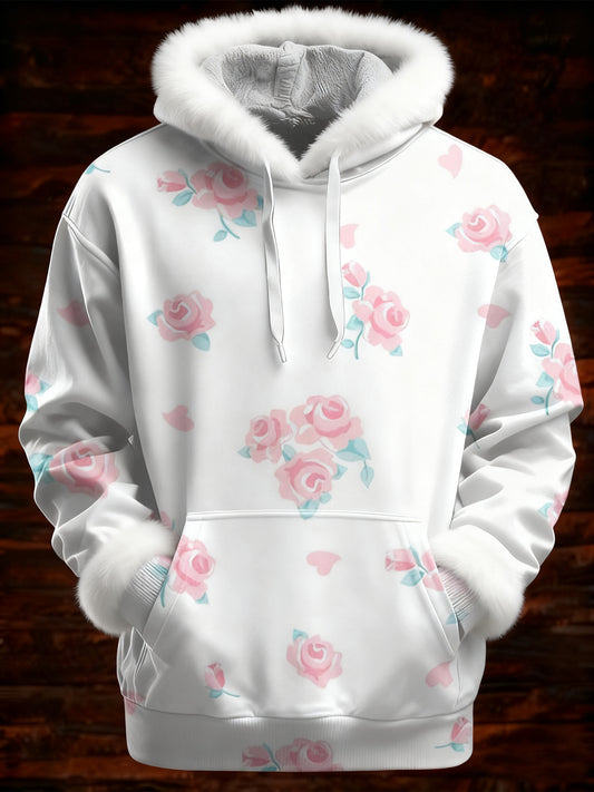 Sweat Femme Rose Imprimé Cancer Du Sein