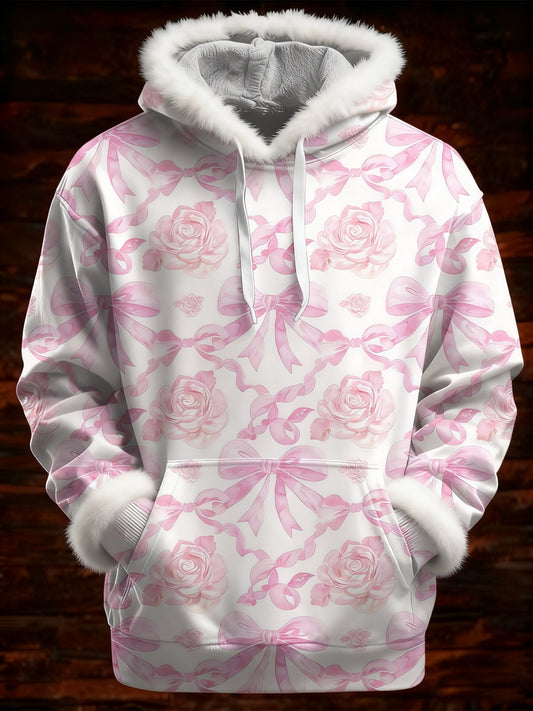 Sweat Femme Rose Imprimé Cancer Du Sein