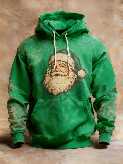 Sweat à capuche Vintage Santa Claus Homme