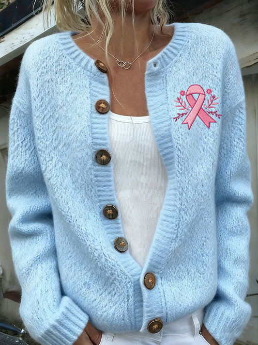 Femmes Vintage Animal Floral Art Casual Cardigan Top