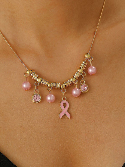 Sensibilisation au cancer du sein Accessoires ruban rose pour femmes