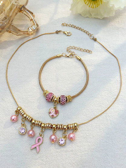 Sensibilisation au cancer du sein Accessoires ruban rose pour femmes