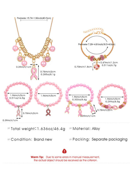 Sensibilisation au cancer du sein Accessoires ruban rose pour femmes