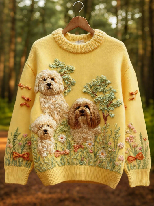 Hauts à imprimé chiens mignons pour femmes