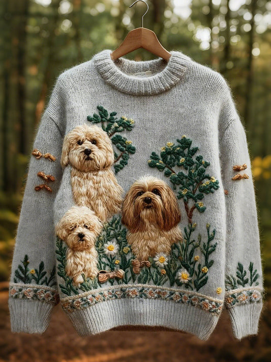 Hauts à imprimé chiens mignons pour femmes
