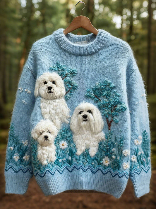 Hauts à imprimé chiens mignons pour femmes