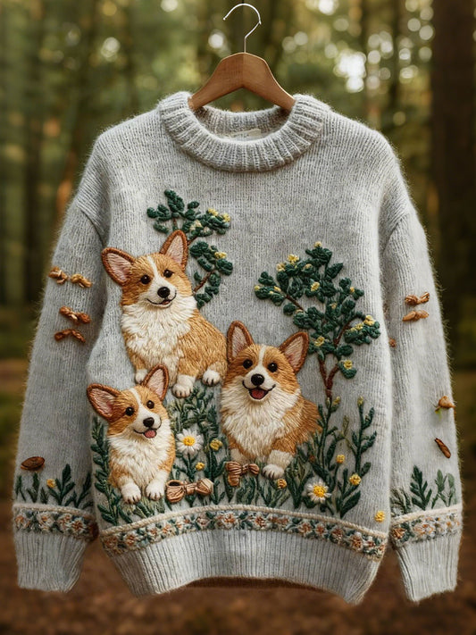 Hauts à imprimé corgis pour femmes