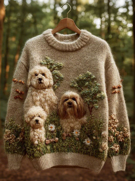 Hauts à imprimé chiens mignons pour femmes