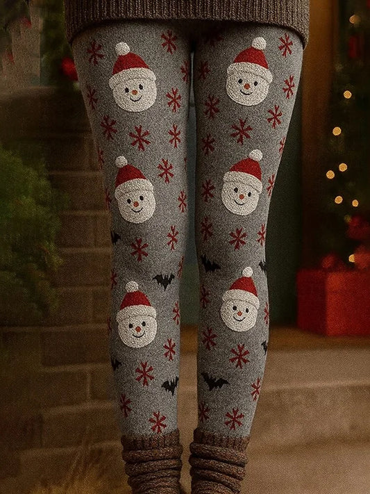 Noël bonhomme de neige Art Leggings confortables pour femmes