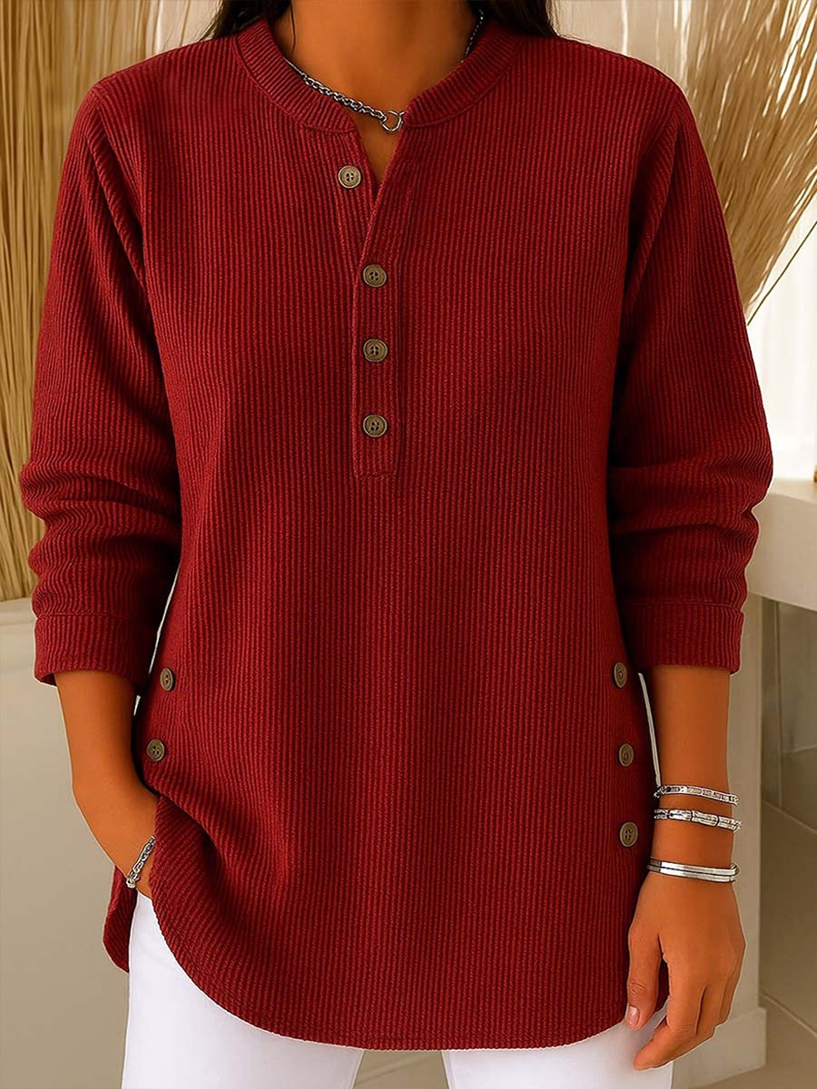 Sweatshirts décontractés de couleur unie de Noël pour femmes