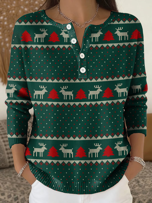 Chandail en tricot Merry Christmas Femme