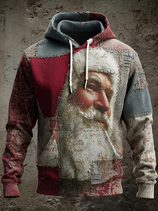 Hoodie de Noël des hommes avec des poches