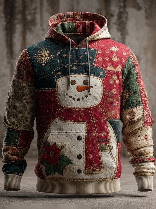 Hoodie de Noël des hommes avec des poches