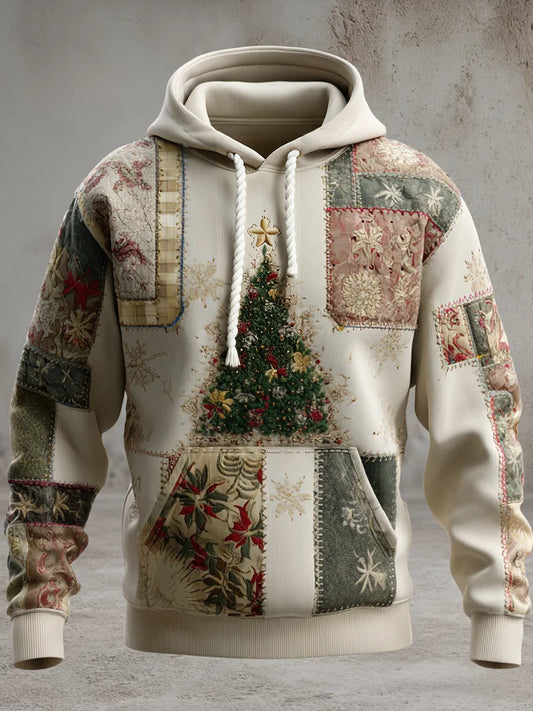 Hoodie de Noël des hommes avec des poches