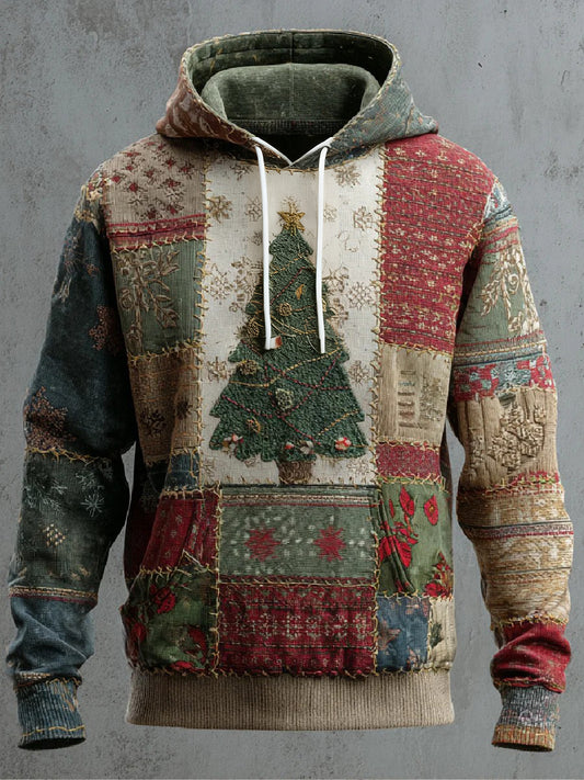 Hoodie de Noël des hommes avec des poches