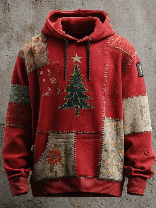 Hoodie de Noël des hommes avec des poches