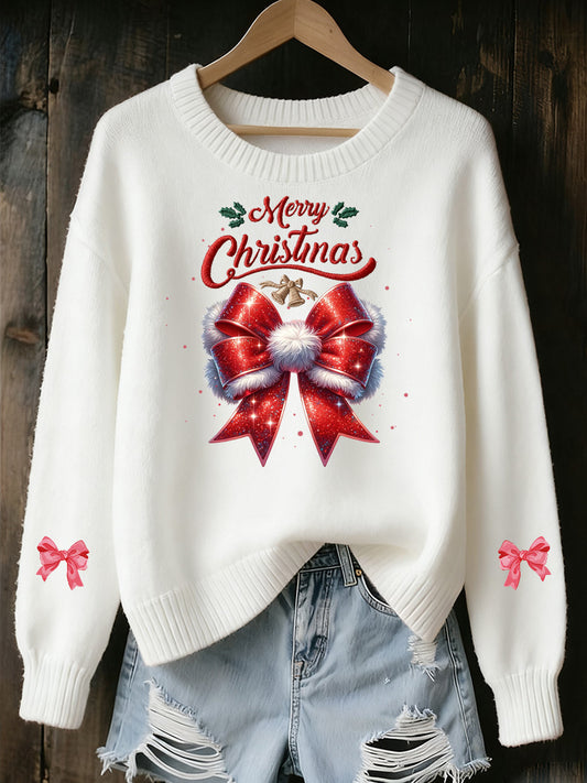 Pull Femme Souvenir Imprimé Art de Noël