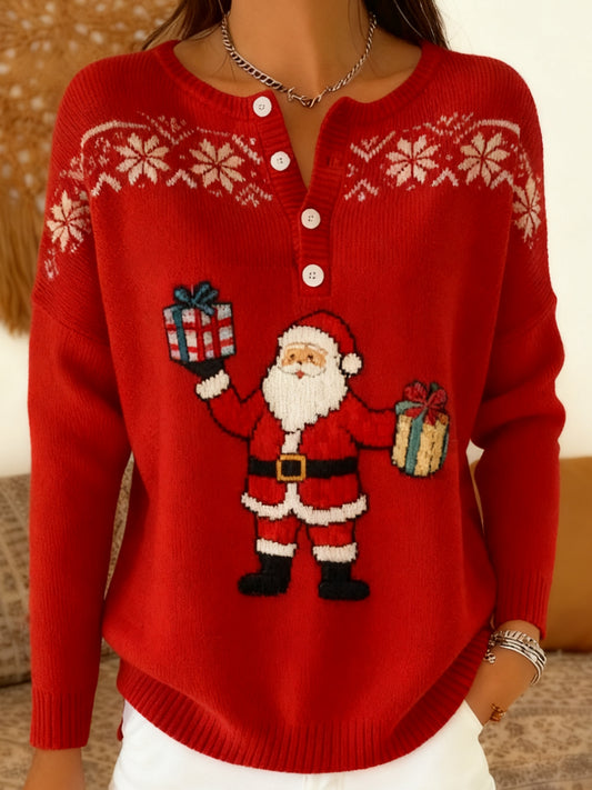 Chandail à manches longues Cadeaux de Noël vintage pour femme