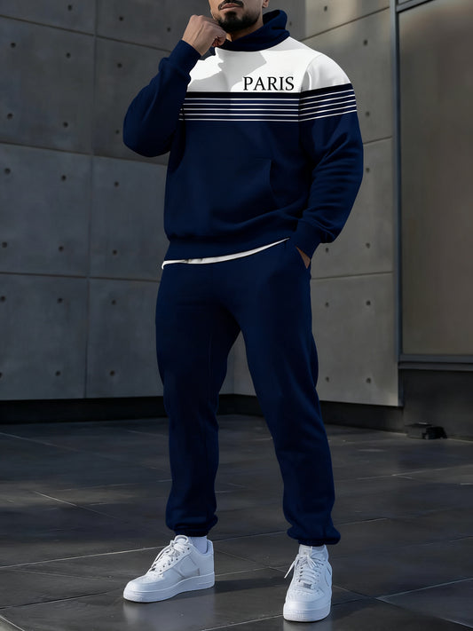 Hoodie occasionnel des hommes et l'ensemble de pantalon