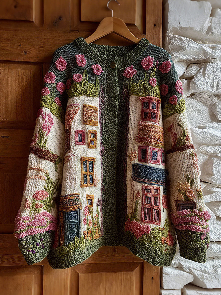 Veste en tricot style cardigan pour femme