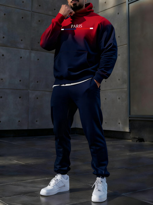 Hoodie occasionnel des hommes et l'ensemble de pantalon