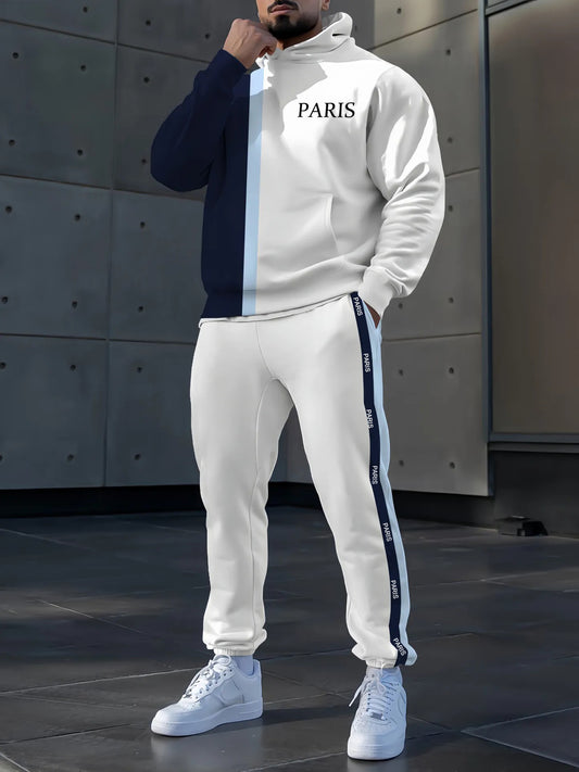 Hoodie occasionnel des hommes et l'ensemble de pantalon