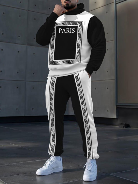 Hoodie occasionnel des hommes et l'ensemble de pantalon