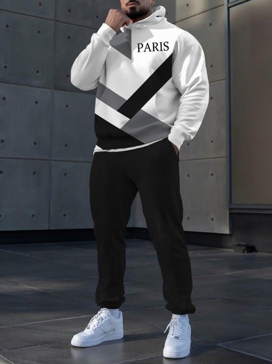 Hoodie occasionnel des hommes et l'ensemble de pantalon